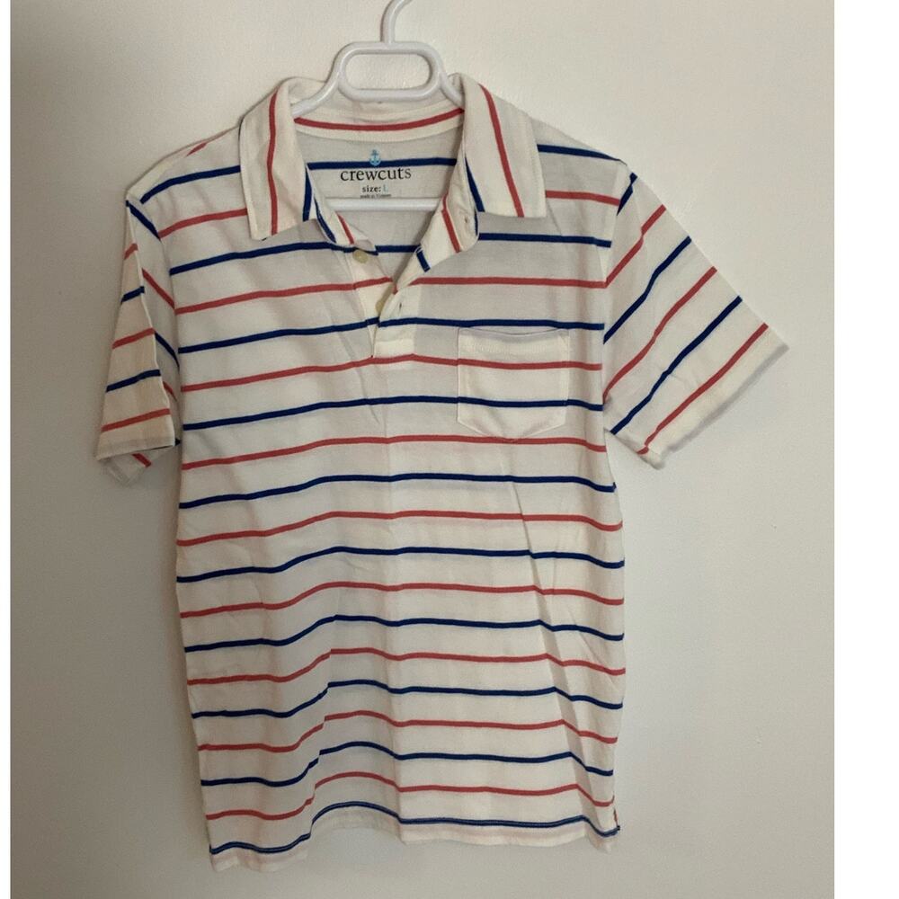 Crewcuts Striped Polo boys size large